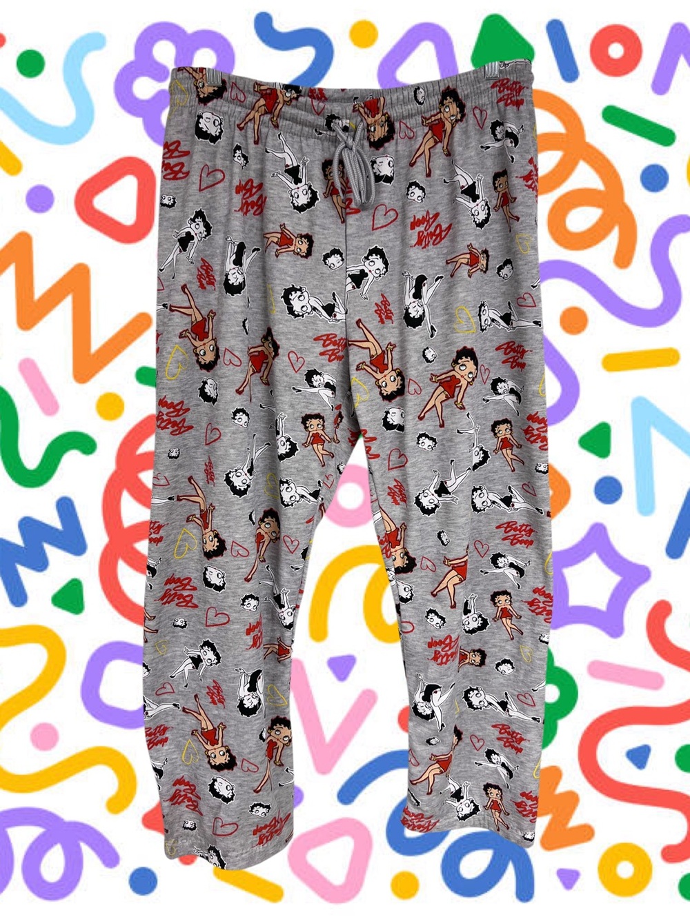 Fleischer Studios gray Betty Boop sweats/pj pants
